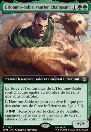 L'Homme-Sable, vaurien changeant