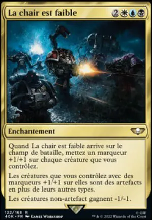 La chair est faible