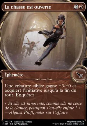 La chasse est ouverte