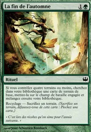La fin de l'automne