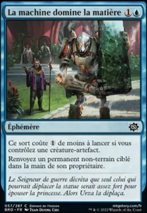La machine domine la matière