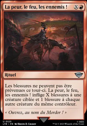 La peur, le feu, les ennemis !