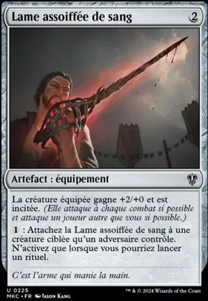 Lame assoiffée de sang