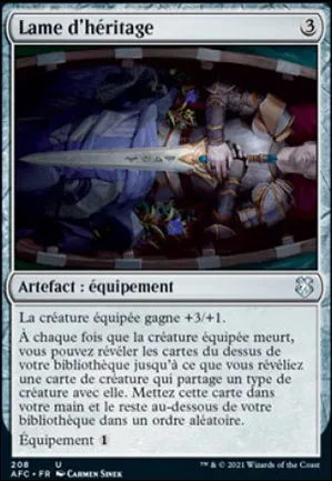 Lame d'héritage