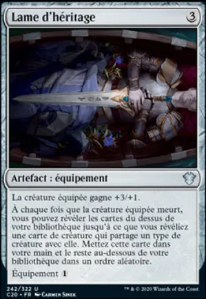 Lame d'héritage