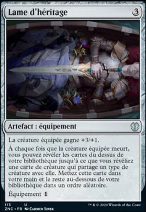 Lame d'héritage