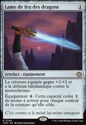 Lame de feu des dragons