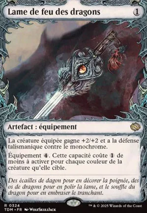 Lame de feu des dragons