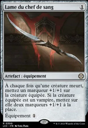 Lame du chef de sang