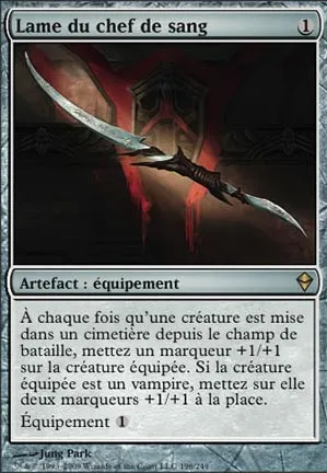 Lame du chef de sang