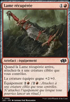 Lame récupérée
