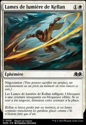 Lames de lumière de Kellan