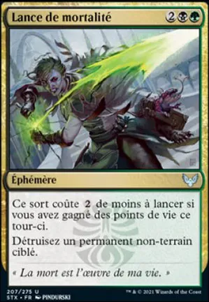 Lance de mortalité