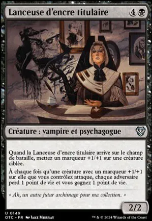 Lanceuse d'encre titulaire