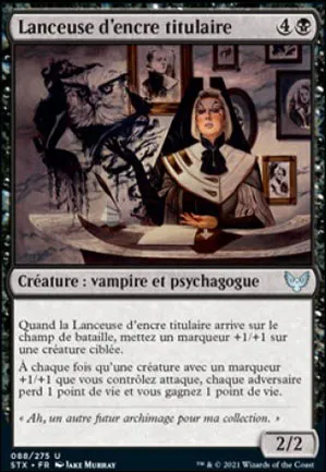 Lanceuse d'encre titulaire