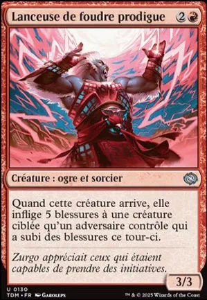 Lanceuse de foudre prodigue