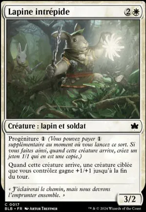 Lapine intrépide