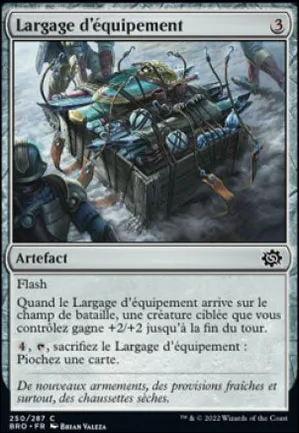Largage d'équipement