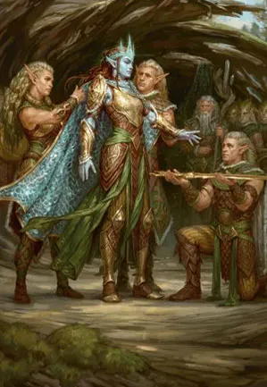 Lathril, lame des elfes - Illustration