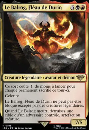 Le Balrog, Fléau de Durin