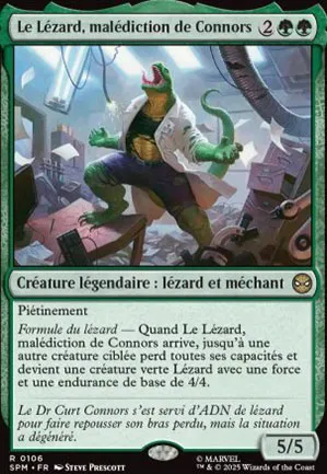 Le Lézard, malédiction de Connors