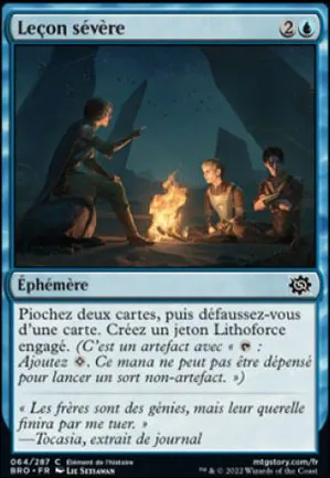 Leçon sévère