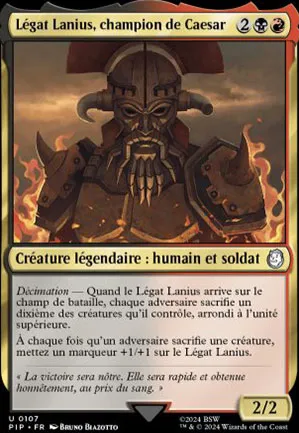 Légat Lanius, champion de Caesar