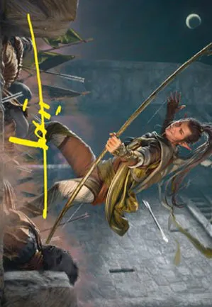 Legolas, compteur de morts - Illustration