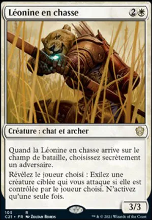 Léonine en chasse