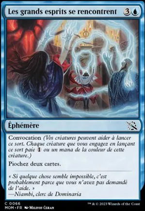 Les grands esprits se rencontrent