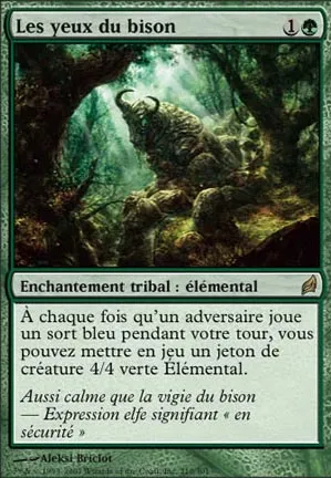 Les yeux du bison