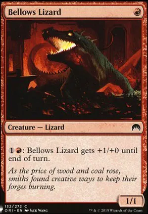 Lézard à soufflets