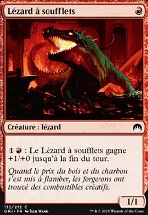 Lézard à soufflets