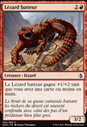 Lézard batteur