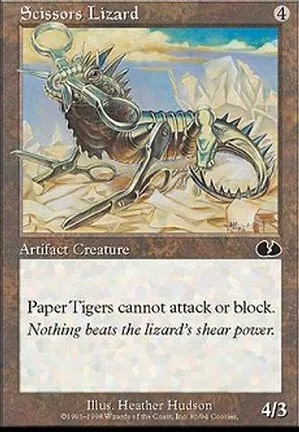 Lézard en ciseaux