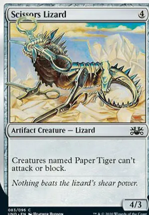 Lézard en ciseaux