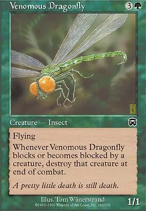 Libellule venimeuse