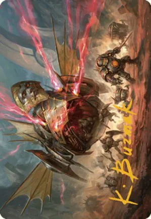 Libérateur, mécanoptère de combat d'Urza - Illustration