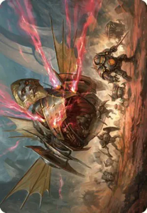Libérateur, mécanoptère de combat d'Urza - Illustration
