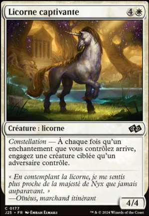 Licorne captivante