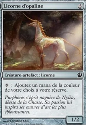 Licorne d'opaline