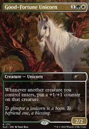 Licorne de bon augure