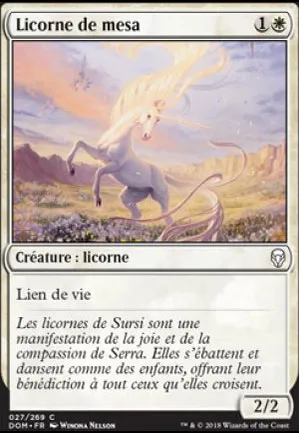 Licorne de mesa