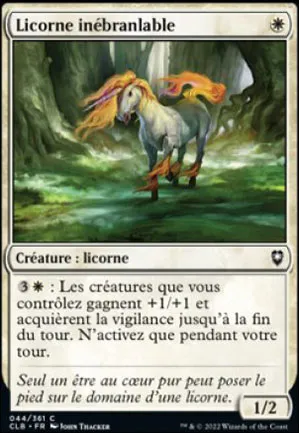 Licorne inébranlable