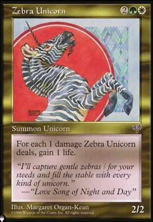 Licorne zébrée