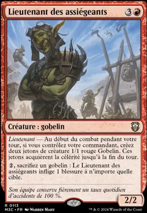 Lieutenant des assiégeants