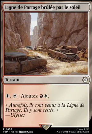 Ligne de Partage brûlée par le soleil