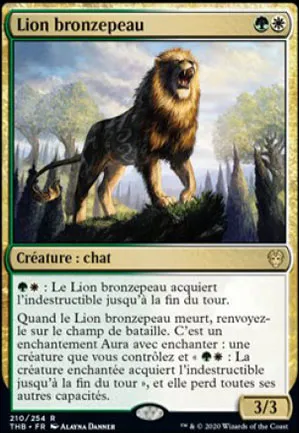 Lion bronzepeau