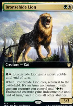 Lion bronzepeau