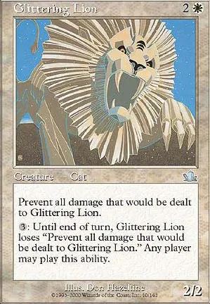 Lion scintillant